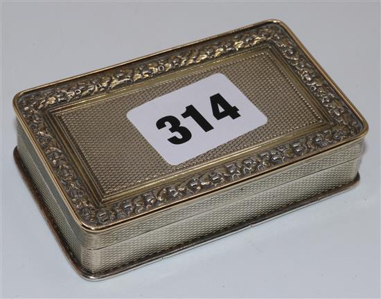 Silver snuff box